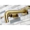 Kingston Brass KS6123DFL Two-Handle Wall Mount Bathroom Faucet, Antique Brass KS6123DFL - alternate 4